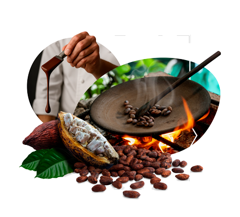 roasting coco beans